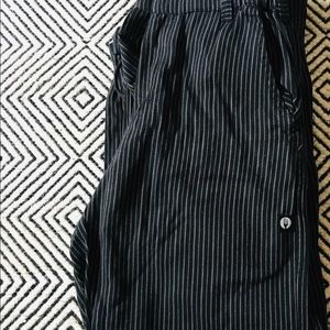 Chef Works chef pants. Size small, black stripes.